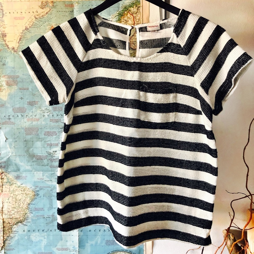 Merona Striped Babydoll Top